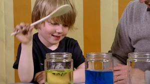 Geel en blauw wordt samen groen