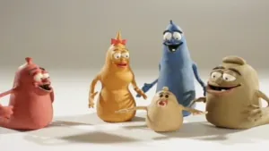 Een sneeuwpop van klei