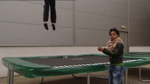 Een mat met stalen veren