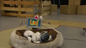Hond versus robot