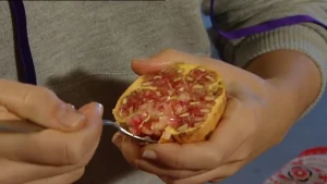 Een vrucht met pitjes