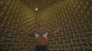 Al het geluid wordt geabsorbeerd