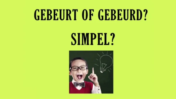 Gebeurt of gebeurd | Schooltv