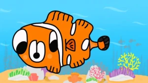 Een animatie over de kleur oranje in het Engels
