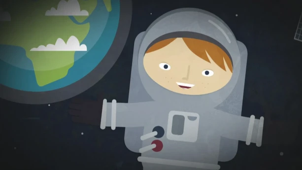 Een reis langs planeten en de maan