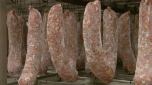 Vlees in een velletje