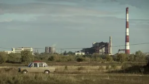 Foto van een grote chemische fabriek in Rusland, te Dzerzhinsk.