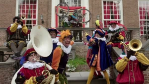 De pieten zingen een Sinterklaasliedje