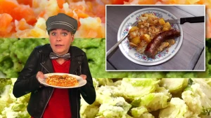 Stamppot met een kuiltje