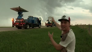 Meetapparatuur plaatsen in een hevige storm