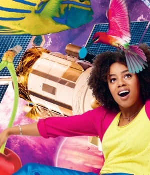 Grafische, abstracte vormen in de schooltv stijl