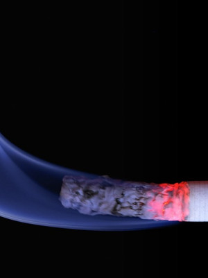 Programmaheader roken sigaret met rook