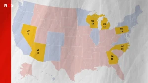 Sommige Amerikaanse staten zijn belangrijker dan andere in de verkiezingsstrijd