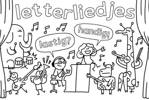 Kleurplaat Letterliedjes