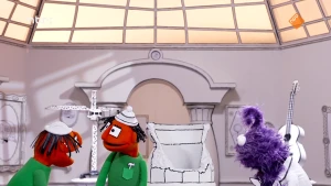 Poppen in het museum van gewone dingen.