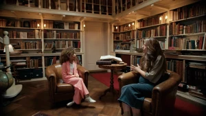 Jaime-Lee praat met AI-specialist Liza.