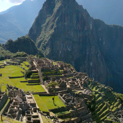 Macchu Piccu in het Andesgebergte
